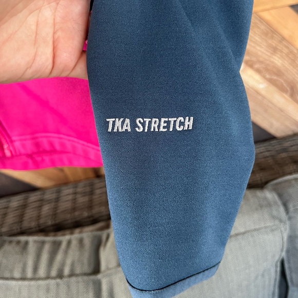 The North Face Womens TKA Stretch Jacket Size M Pink Blue Full Zip Polyester - Picture 6 of 8